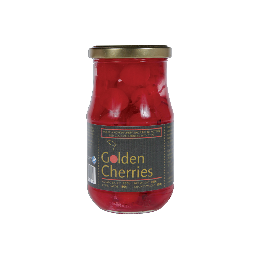 golden cherries red