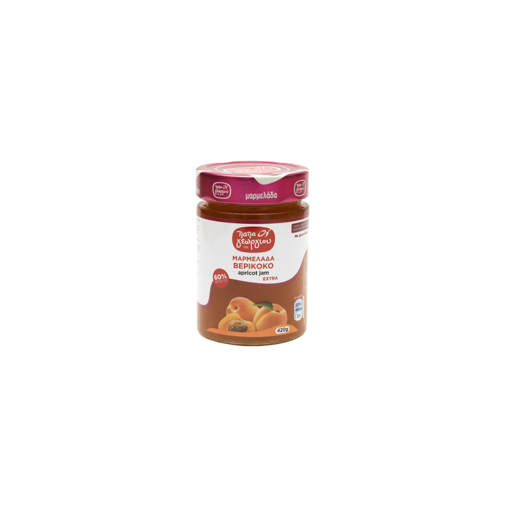 19-021.png ΜΑΡΜΕΛΑΔΑ "ΠΑΠΑΓΕΩΡΓΙΟΥ" ΒΕΡΥΚΟΚΟ 420gr - Image 1