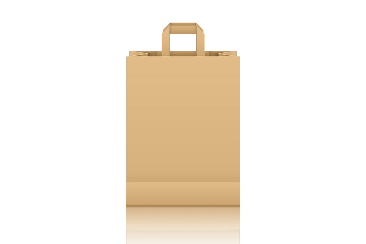 31-032.jpg ΤΣΑΝΤΑ ΧΑΡΤΙΝΗ KRAFT TAKE AWAY (32 x 20 x 28cm) (250pcs) - Image 1