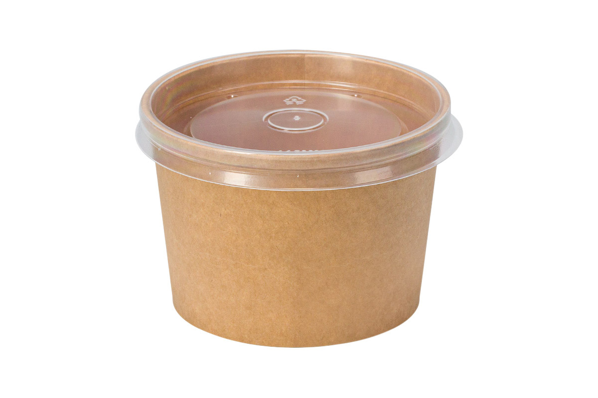 31-033.jpg ΚΑΠΑΚΙ PP 115mm ΓΙΑ ΣΤΡΟΓΓΥΛΑ ΣΚΕΥΗ KRAFT ΣΟΥΠΑΣ (20 x 25pcs) - Image 1