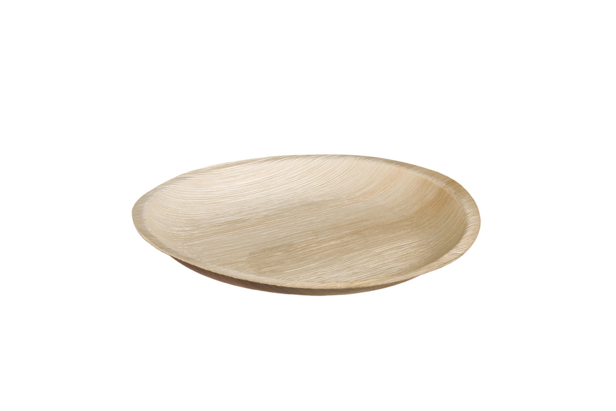 32-020.jpg ΠΙΑΤΟ ΣΤΡΟΓΓΥΛΟ ΑΠΌ ΦΥΛΛΟ ΦΟΙΝΙΚΑ 18cm (8 x 25pcs) - Image 1