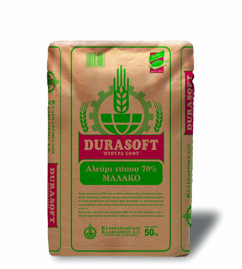 Durasoft-3D-50kg.jpg ΑΛΕΥΡΙ (Γ.Ο.Χ.) "ΜΥΛΟΙ ΧΑΛΚΙΔΙΚΗΣ" 25Kg (T. 70%) - Image 1
