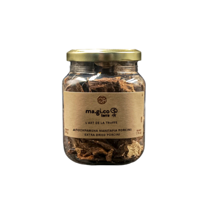 Βάζο με αποξηραμένα μανιτάρια porcini ma.gi.co terra 50g – Extra dried porcini L’Art de la Truffe