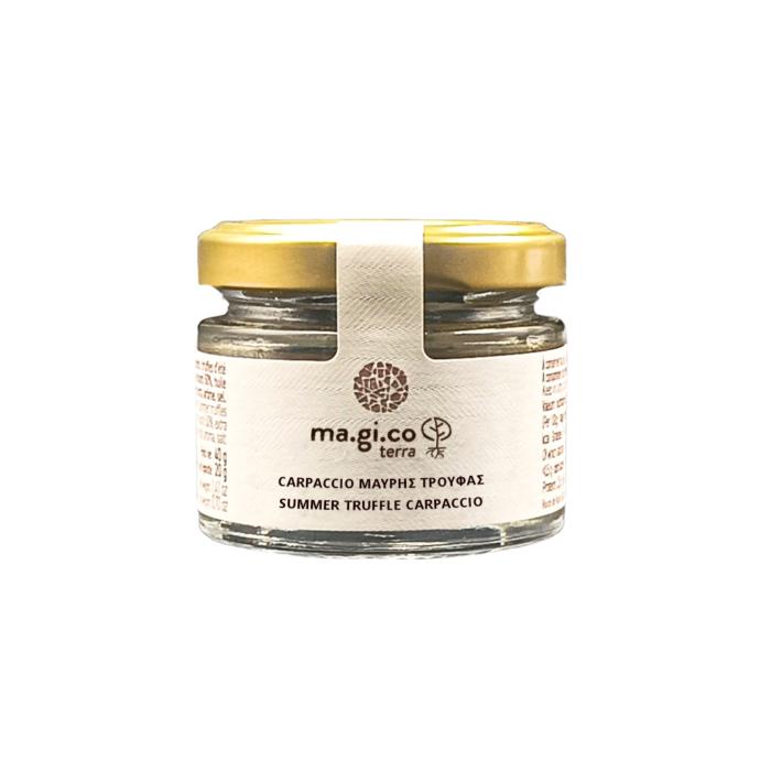 Βάζο με carpaccio μαύρης τρούφας ma.gi.co terra – Summer truffle carpaccio σε φέτες, premium προϊόν
