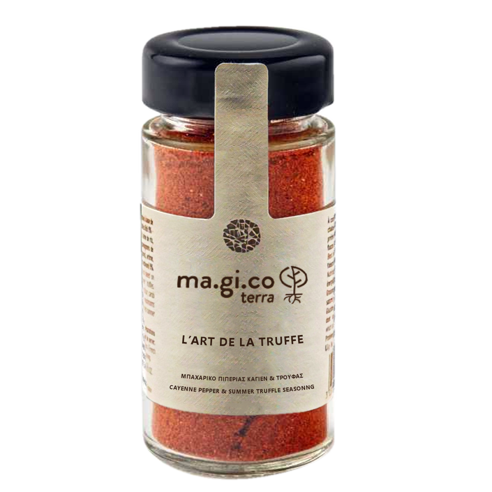 ΜΠΑΧΑΡΙΚΟ ΚΑΓΙΕΝ & ΤΡΟΥΦΑ ΜΠΑΧΑΡΙΚΟ ΚΑΛΟΚΑΙΡΙΝΗΣ ΤΡΟΥΦΑΣ ΜΕ ΠΙΠΕΡΙ CAYENNE "ma.gi.co" 50gr - Image 1